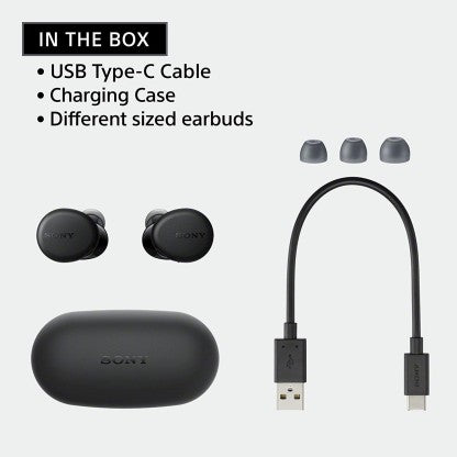 SONY WF-XB700 WITH 18 HOURS BATTERY LIFE BLUETOOTH HEADSET  (BLACK, TRUE WIRELESS)