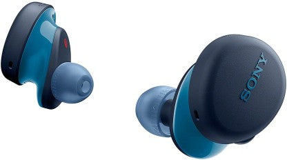 SONY WF-XB700 WITH 18 HOURS BATTERY LIFE BLUETOOTH HEADSET  (BLUE, TRUE WIRELESS)