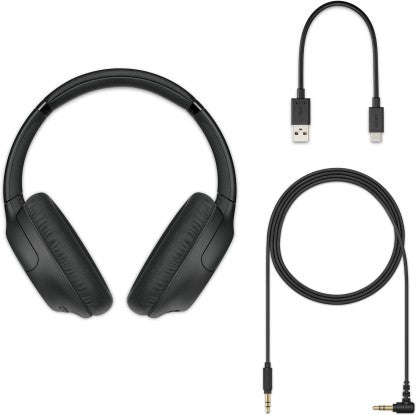 SONY WH-CH710N ACTIVE NOISE CANCELLATION ENABLED BLUETOOTH HEADSET  (BLACK, ON THE EAR)