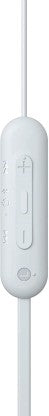 SONY WI-C100 WITH 25 HOURS BATTERY LIFE BLUETOOTH HEADSET  (WHITE, IN THE EAR)