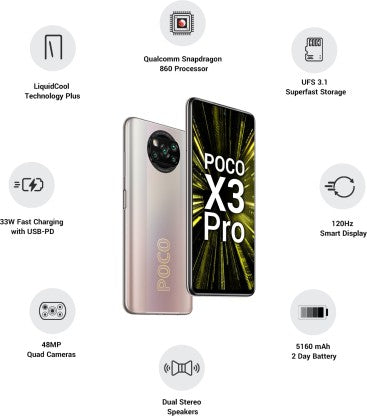 POCO X3 Pro (Golden Bronze, 128 GB)  (6 GB RAM)