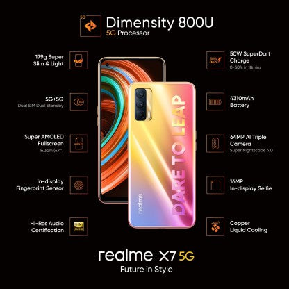 REALME X7 5G (NEBULA, 128 GB)  (8 GB RAM)