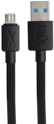 FLIX MICRO USB CABLE 2 A 1 M (BEETEL) XCD-M11  (COMPATIBLE WITH MOBILE, TABLET, SMART WATCH, MP3 PLAYER, BLACK)
