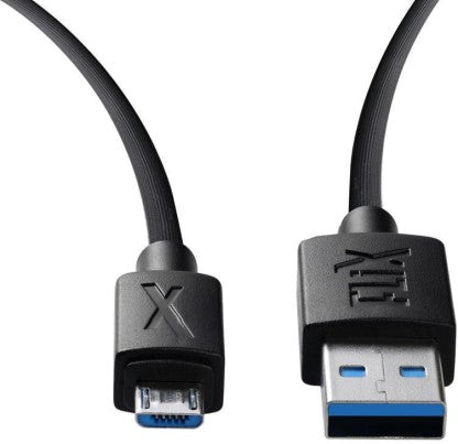 FLIX MICRO USB CABLE 2 A 1 M (BEETEL) XCD-M11  (COMPATIBLE WITH MOBILE, TABLET, SMART WATCH, MP3 PLAYER, BLACK)