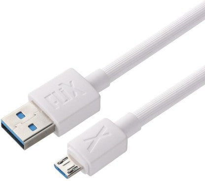 FLIX MICRO USB CABLE 2 A 1 M (BEETEL) XCD-M11  (COMPATIBLE WITH MOBILE, TABLET, SMART WATCH, MP3 PLAYER, WHITE, ONE CABLE)