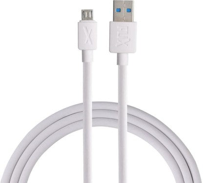 FLIX MICRO USB CABLE 2 A 1 M (BEETEL) XCD-M11  (COMPATIBLE WITH MOBILE, TABLET, SMART WATCH, MP3 PLAYER, WHITE, ONE CABLE)