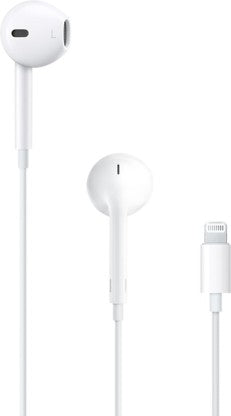 APPLE EARPODS WITH LIGHTNING CONNECTOR WIRED HEADSET  (WHITE, IN THE EAR)