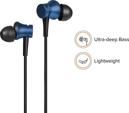 MI BASIC WIRED HEADSET  (BLUE, BLACK, IN THE EAR)