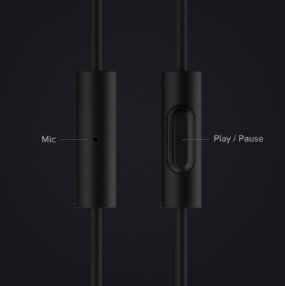 MI BASIC WIRED HEADSET WITH MIC  (BLACK, IN THE EAR)