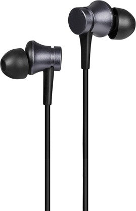 MI BASIC WIRED HEADSET WITH MIC  (BLACK, IN THE EAR)