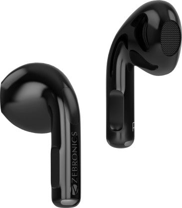 ZEBRONICS ZEB-SOUND BOMB 3 TWS EARBUDS WITH BLUETOOTH V5.2, UP TO 12H BACKUP BLUETOOTH HEADSET  (BLACK, TRUE WIRELESS)