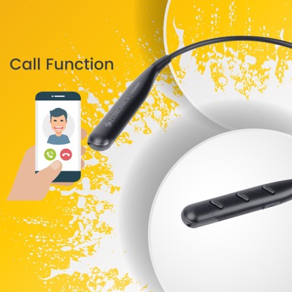 ZEBRONICS ZEB-SYMPHONY WIRELESS NECKBAND EARPHONE WITH BT V5.2, 13H BACKUP BLUETOOTH HEADSET  (BLACK, IN THE EAR)